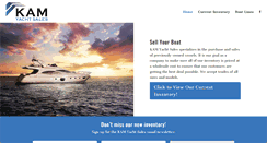 Desktop Screenshot of kamyachtsales.com